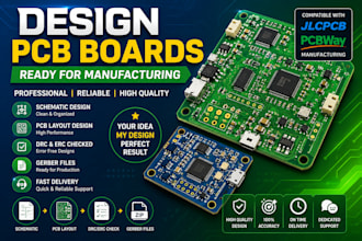 do pcb boards pcb layout schematic ready for jlcpcb and pcbway manufacturing
