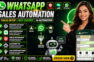 do whatsapp sales automation, fix whatsapp chatbot twilio whatsapp setup wati