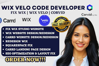 develop custom wix features wix velo wix code wix database wix studio website