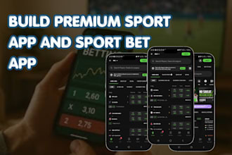 build custom sport bet app with live score, sportsbook and admin panel