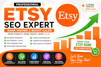 do etsy SEO to rank etsy listings and boost etsy sales