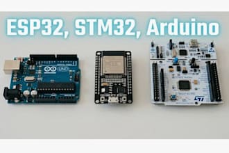 do pcb circuit design for raspberry pi, iot, esp32 stm32 , firmware development