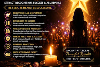 cast jingini celebrity fame spell  attract attention, recognition wish spell