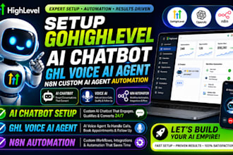 setup gohighlevel ai chatbot ghl voice ai agent n8n custom ai agent automation
