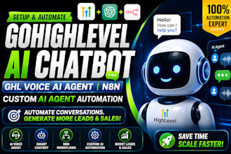 setup gohighlevel ai chatbot ghl voice ai agent n8n custom ai agent automation