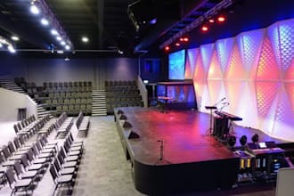 do 2d to 3d church lighting and stage design plans and rendering