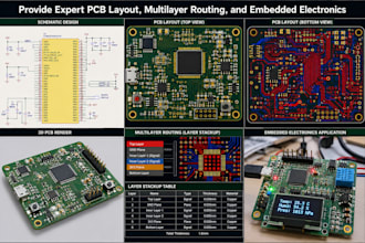 provide expert pcb layout, multilayer routing, and embedded electronics