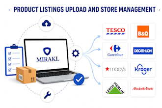 upload product listings on mirakl marketplaces