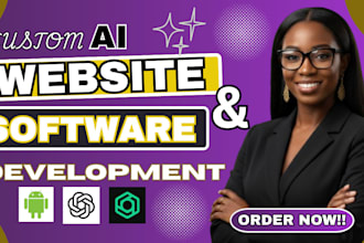 do custom ai website developments ai chatbox ai software developer ai web app