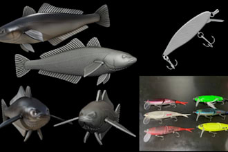design and model custom mold fishing lure deisgn 3d printed mold scanning to cad