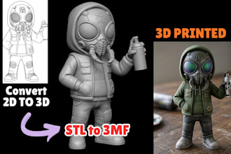 add color to 3d model convert stl to 3mf convert 2d to 3d split parts