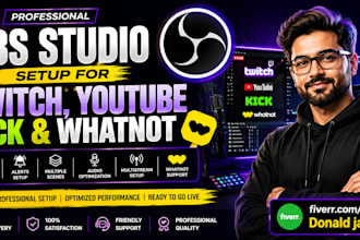 setup obs studio with custom overlays alerts scenes and whatnot