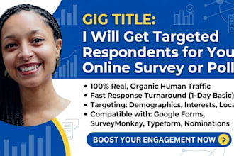 get targeted respondents for your online survey or poll