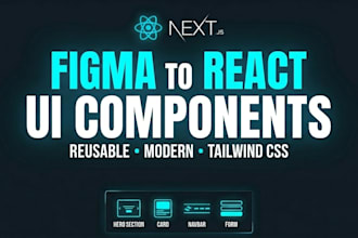 convert figma section to react js component