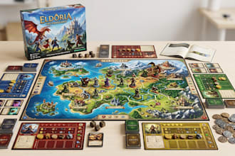 design custom board game design cards template box mockups rulebook illustration