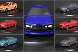 create 3d vehicle 3d car automotive render 3d car model for 3d printing