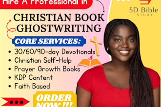 ghostwrite a christian book or devotional