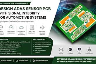 design adas sensor pcb with signal integrity for automotive systems