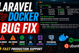 fix laravel bugs and server issues fast