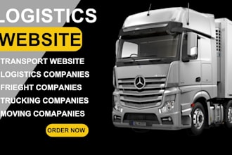 create logistics website, dispatch, freight broker, trucking, moving website