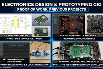 design professional iot pcb layout and firmware for esp32, stm32, or arduino