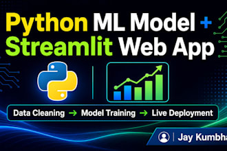 build a python machine learning model and deploy as streamlit web app