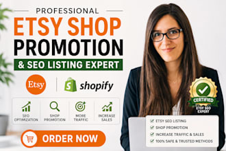 do etsy SEO promotion and shopify marketing to grow sales