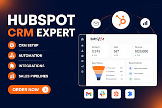 setup hubspot crm, custom integrations and sales automation