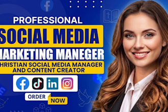 be christian social media manager, content creator, youtube virtual assistant