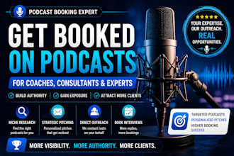 book you on podcasts as a coach, consultant or personal brand expert