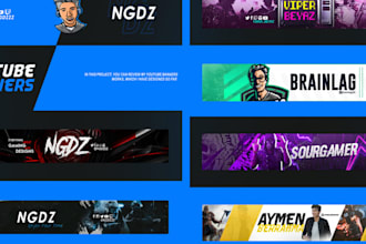 design a perfect logo and banner for your you tube channel