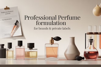 design luxury perfume and cologne formulations for fragrance brands