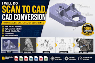 do scan to cad, cad conversion from images, sketches or blueprints