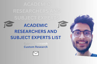 find academic researchers and subject experts by niche