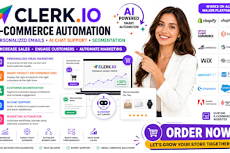 setup clerk io personalized email marketing automation ai chat support segment