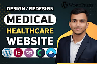design a professional medical, healthcare, clinic, and doctor website