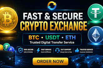 provide fast and secure crypto exchange and usdt transfer service