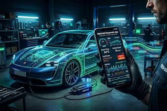 create obd2 ble app for car diagnostics with uds can bus and ecu data