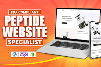 redesign fda complaint peptide website nutraceutical store design supplement fda