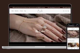 build jewelry website jewelry shopify store necklace earrings ring jewelry store