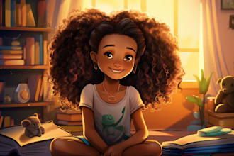 draw children book illustration