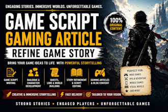 write game script gaming article refine game story