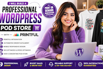 build a professional wordpress pod store printful integration