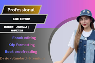 be your line editor, copyediting, proofread manuscript for kdp