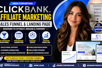 do clickbank affiliate marketing sales funnel and landing page