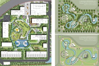 design 2d 3d site plan, master plan, subdivision, town layout, urban planning