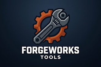 design a strong and professional wrench logo for your brand