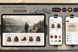 do UI UX design, mobile app or website design