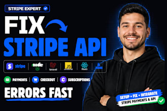 integrate and fix apis, webhooks, stripe payments and SMS automation