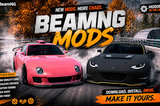 create custom beamng mods with vehicles, tracks, and maps, with edits